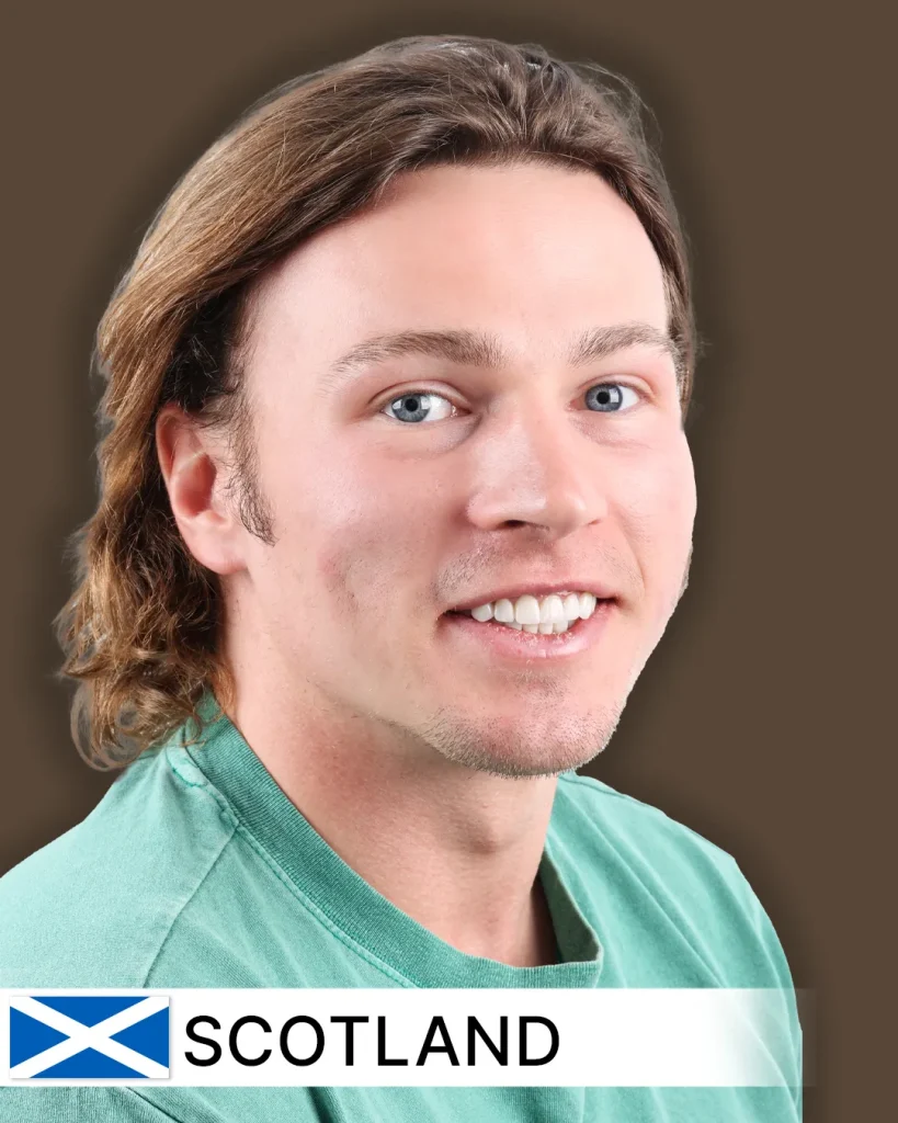 Smile makeover patient from Scotland with a radiant new smile
