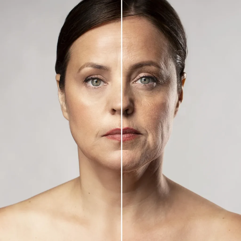 Before and after results of Botox treatment on a woman’s face at Queens Elite Medical in 2025